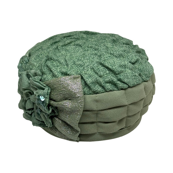 ברט מכווץ פרחים פייט ירוק