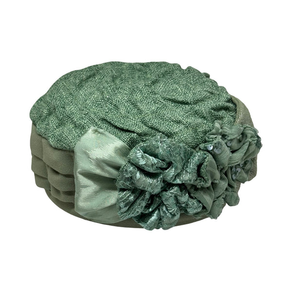 ברט מכווץ פרחים פייט ירוק