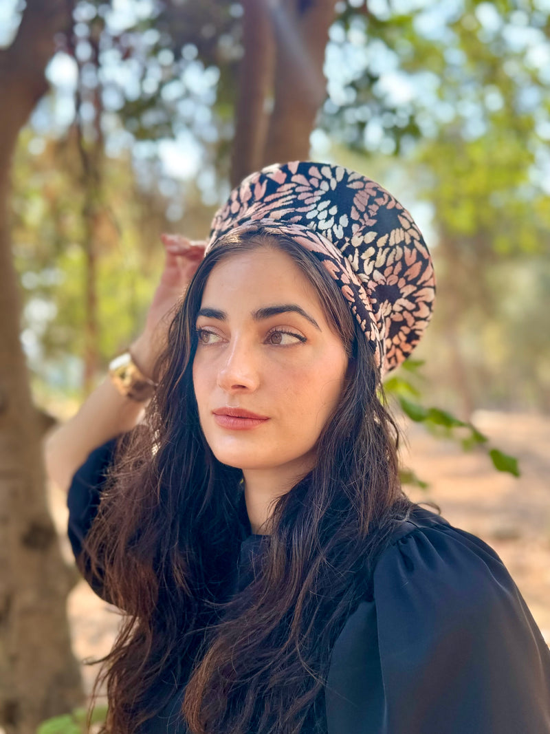 ⁨⁨⁨⁨ כובע שיק קומפורט עלי כותרת ורוד ⁩⁩⁩⁩ (7878144164016)