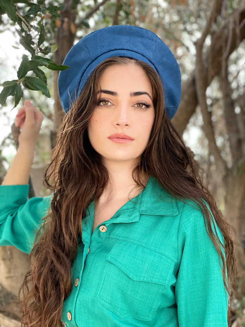 כובע שיק ג׳ינס כחול