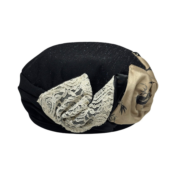 ברט קלאסי שושנים שחור בז׳