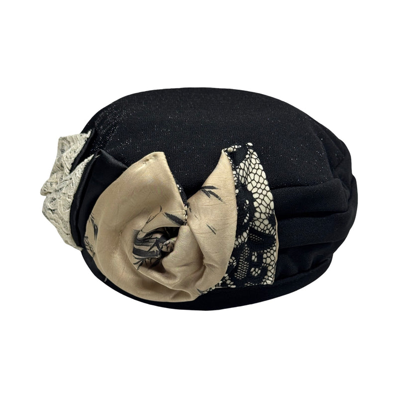 ברט קלאסי שושנים שחור בז׳