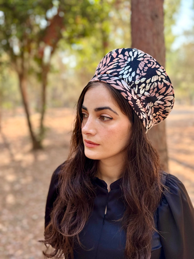 ⁨⁨⁨⁨ כובע שיק קומפורט עלי כותרת ורוד ⁩⁩⁩⁩ (7878144164016)