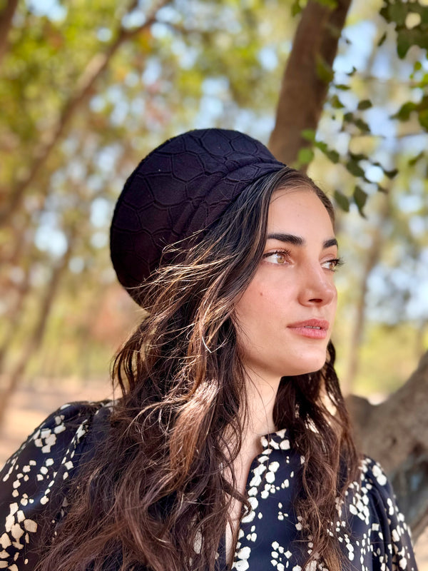 ⁨⁨⁨⁨ כובע שיק קומפורט מעויינים שחור ⁩⁩⁩⁩ (7900028666032)