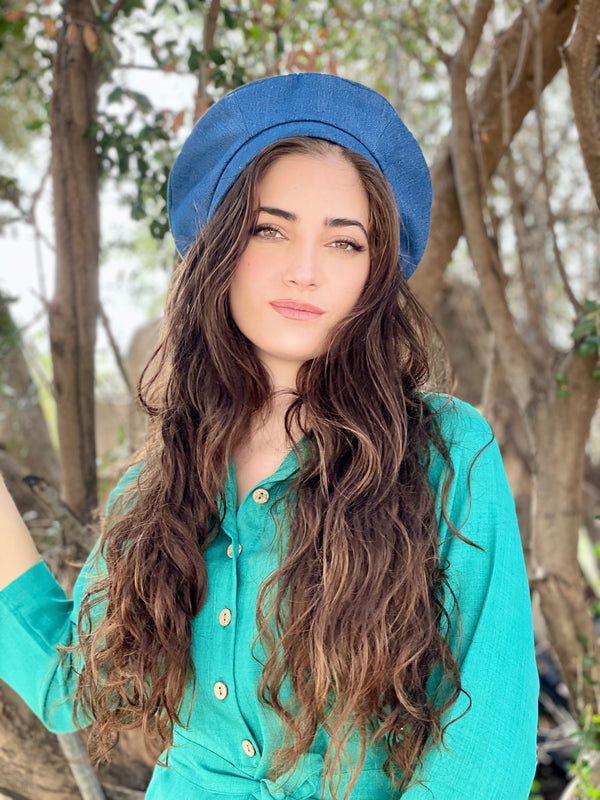 כובע שיק ג׳ינס כחול