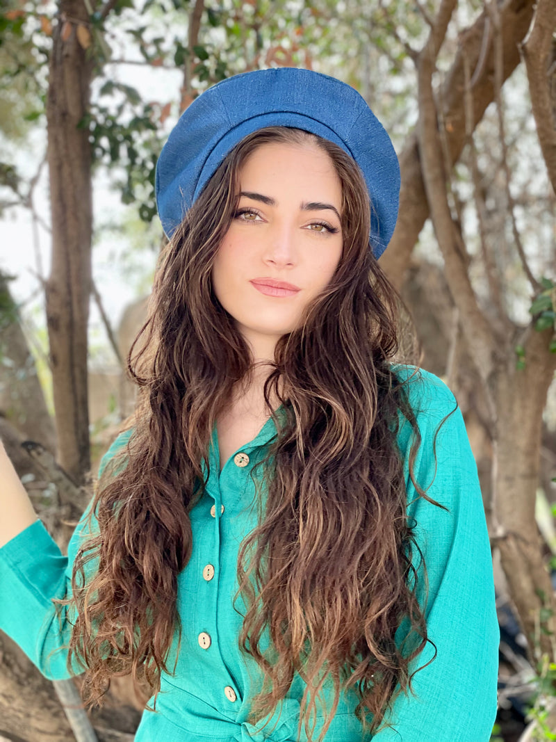 כובע שיק ג׳ינס כחול