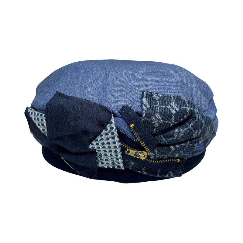 ברט קלאסי מקופלת רוכסן ג׳ינס כחול