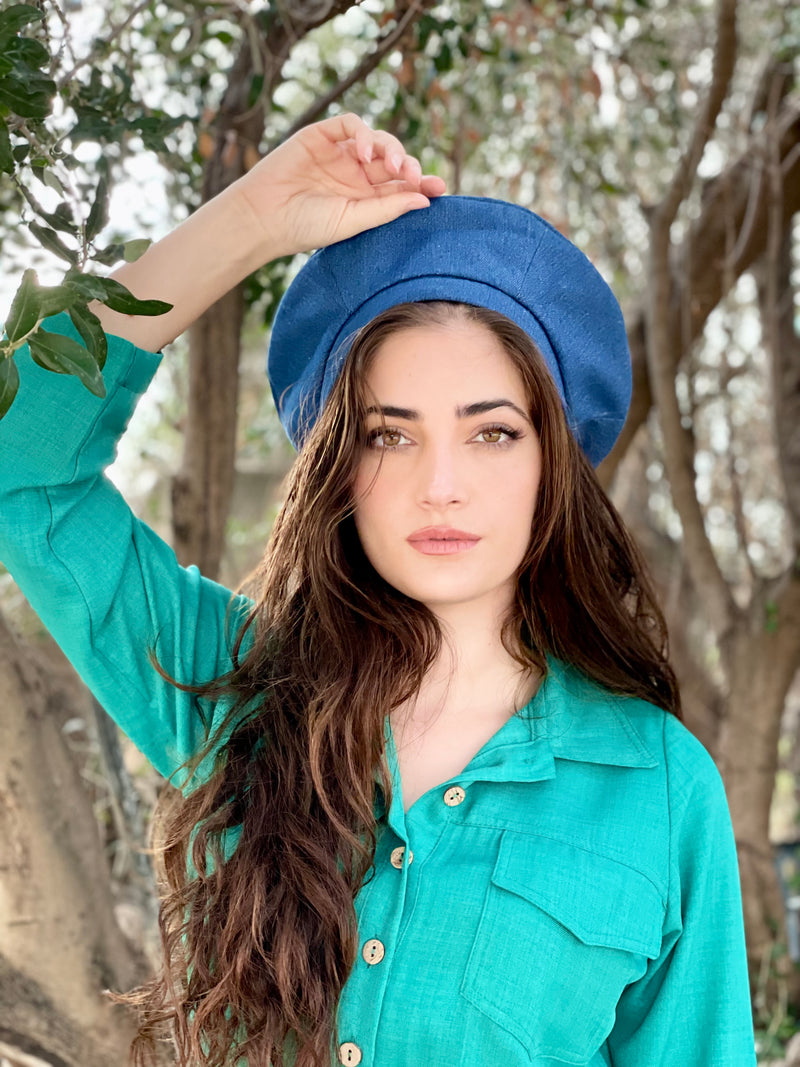 כובע שיק ג׳ינס כחול