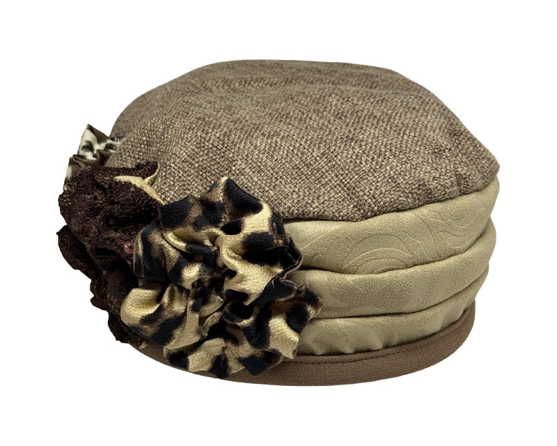 ברט קלאסי שושנים מנומר חום